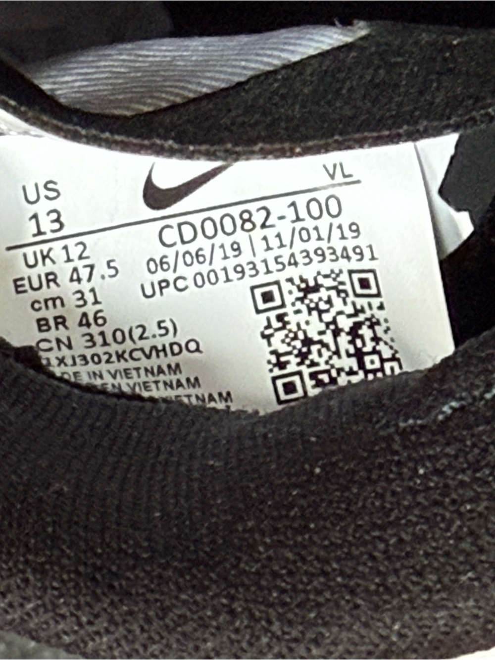 Nike Vapor Edge Speed 360 Football Cleats White Black CD0082-100 Men 13 - Picture 11 of 14